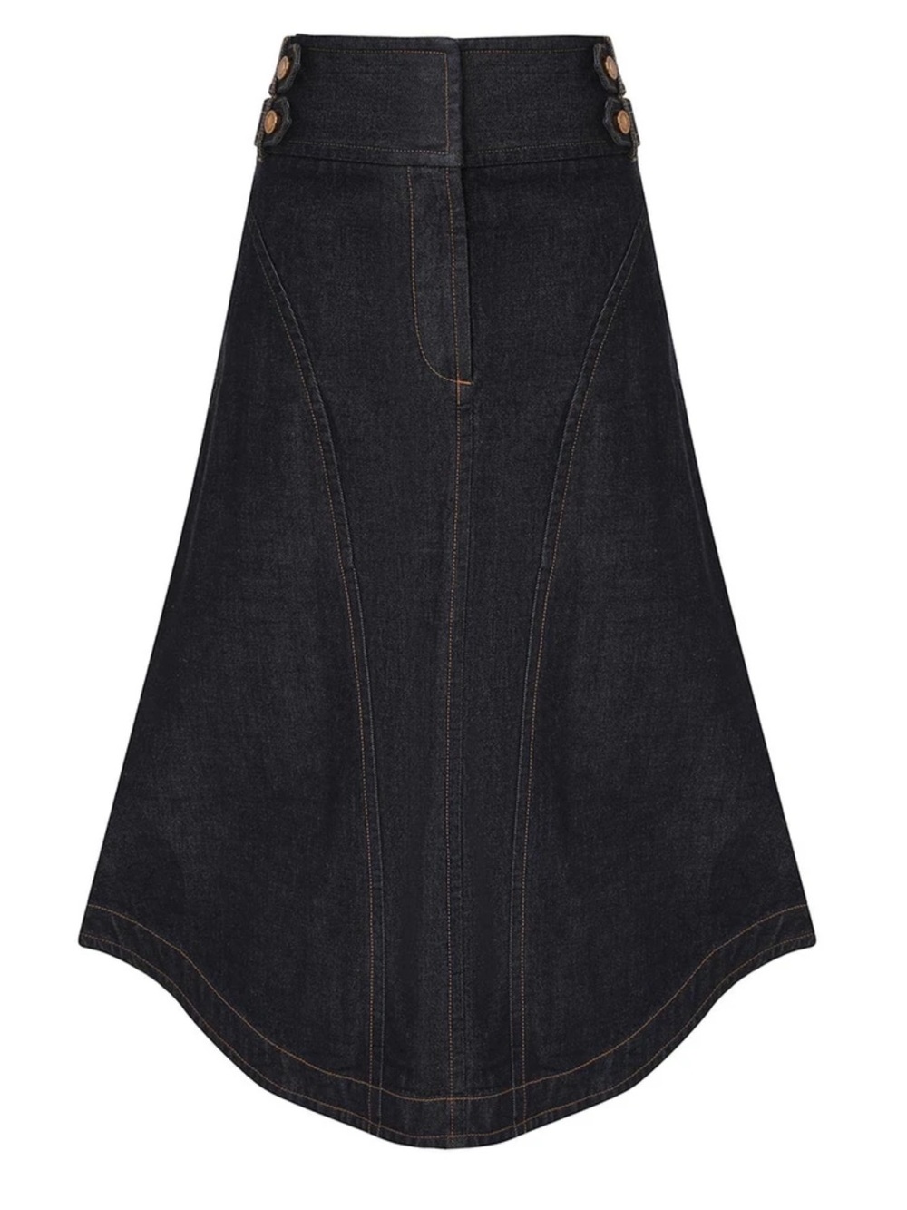 ZIMMERMANN DENIM CARGO MIDI SKIRT